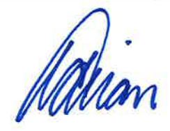 Adrian Aldrich's signature