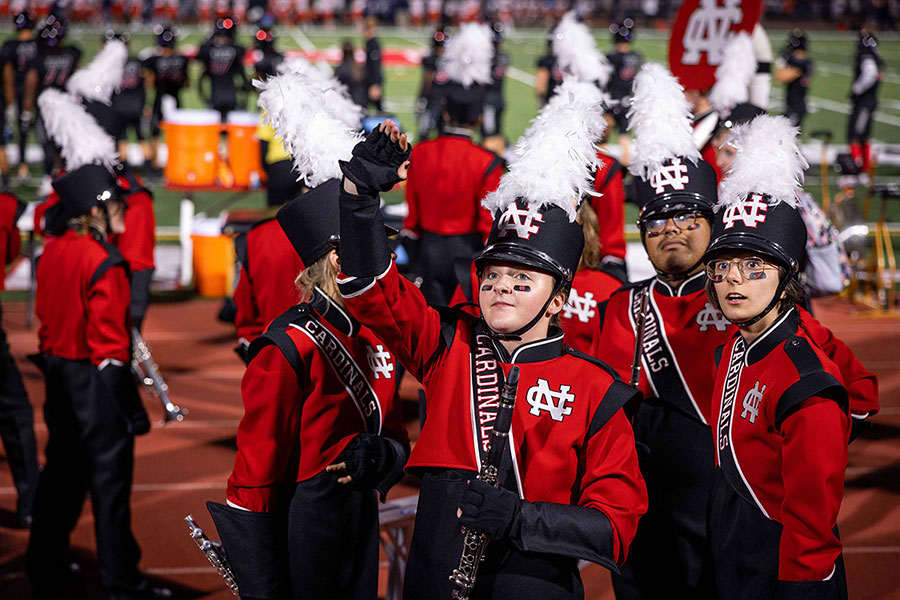 North Central College's band team